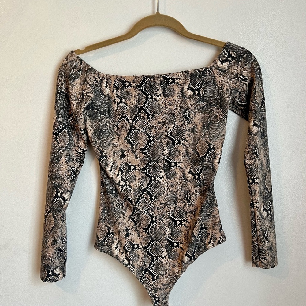 Bershka Snake Skin bodysuit